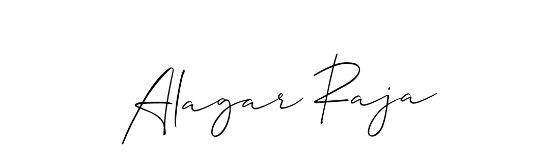 Also You can easily find your signature by using the search form. We will create Alagar Raja name handwritten signature images for you free of cost using Allison_Script sign style. Alagar Raja signature style 2 images and pictures png