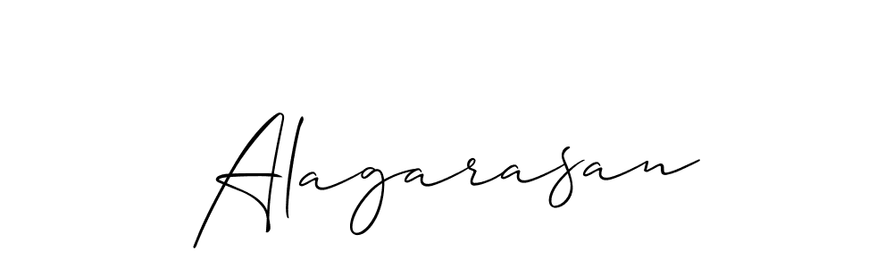 Allison_Script is a professional signature style that is perfect for those who want to add a touch of class to their signature. It is also a great choice for those who want to make their signature more unique. Get Alagarasan name to fancy signature for free. Alagarasan signature style 2 images and pictures png