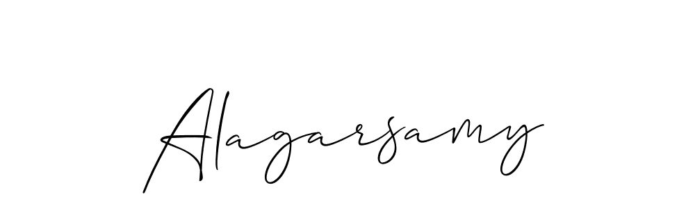 How to make Alagarsamy signature? Allison_Script is a professional autograph style. Create handwritten signature for Alagarsamy name. Alagarsamy signature style 2 images and pictures png