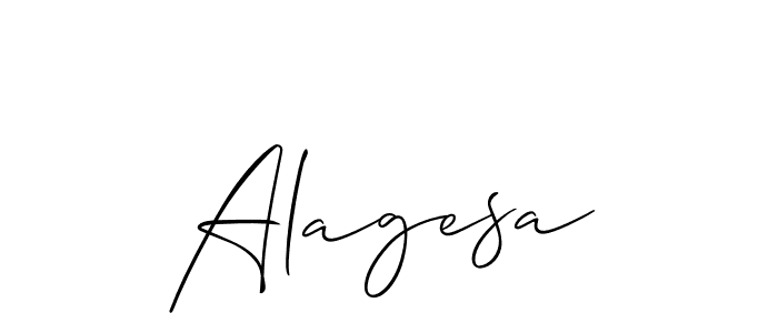 The best way (Allison_Script) to make a short signature is to pick only two or three words in your name. The name Alagesa include a total of six letters. For converting this name. Alagesa signature style 2 images and pictures png