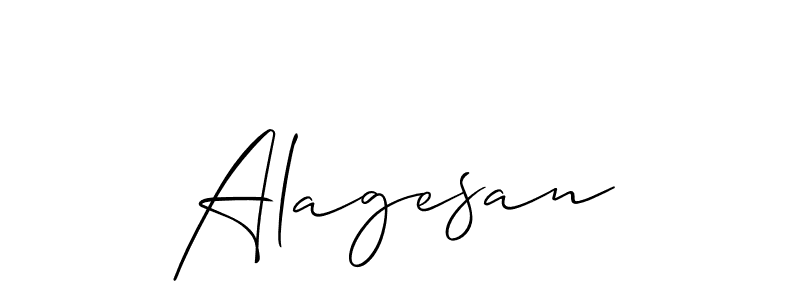 Create a beautiful signature design for name Alagesan. With this signature (Allison_Script) fonts, you can make a handwritten signature for free. Alagesan signature style 2 images and pictures png
