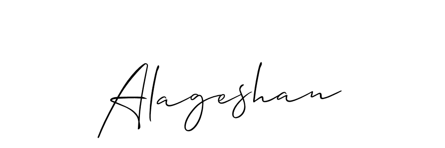 Design your own signature with our free online signature maker. With this signature software, you can create a handwritten (Allison_Script) signature for name Alageshan. Alageshan signature style 2 images and pictures png
