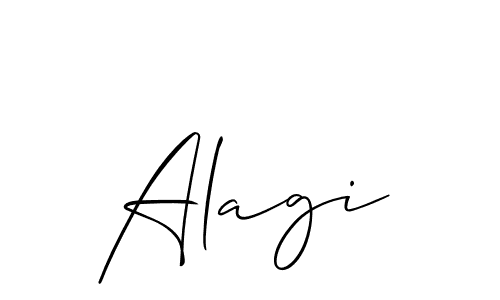 It looks lik you need a new signature style for name Alagi. Design unique handwritten (Allison_Script) signature with our free signature maker in just a few clicks. Alagi signature style 2 images and pictures png