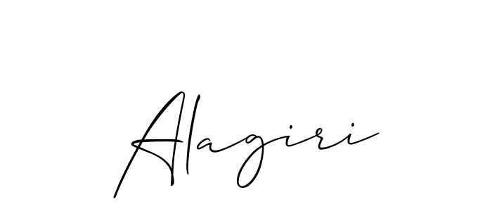 How to make Alagiri name signature. Use Allison_Script style for creating short signs online. This is the latest handwritten sign. Alagiri signature style 2 images and pictures png