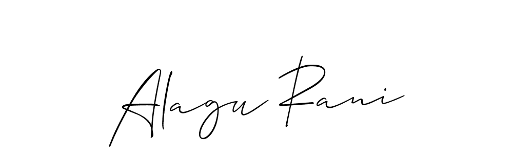 How to make Alagu Rani signature? Allison_Script is a professional autograph style. Create handwritten signature for Alagu Rani name. Alagu Rani signature style 2 images and pictures png