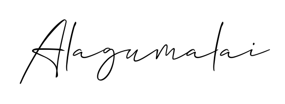 Elevate your brand with a stunning Alagumalai eSignature. The Allison_Script style provides a balanced, flowing aesthetic for everyday signing. Alagumalai signature style 2 images and pictures png