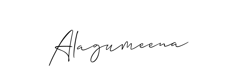 Make a beautiful signature design for name Alagumeena. With this signature (Allison_Script) style, you can create a handwritten signature for free. Alagumeena signature style 2 images and pictures png