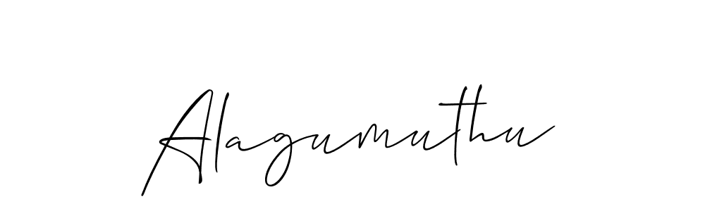 Design your own signature with our free online signature maker. With this signature software, you can create a handwritten (Allison_Script) signature for name Alagumuthu. Alagumuthu signature style 2 images and pictures png