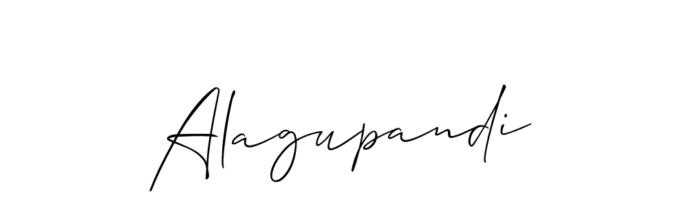 How to make Alagupandi signature? Allison_Script is a professional autograph style. Create handwritten signature for Alagupandi name. Alagupandi signature style 2 images and pictures png