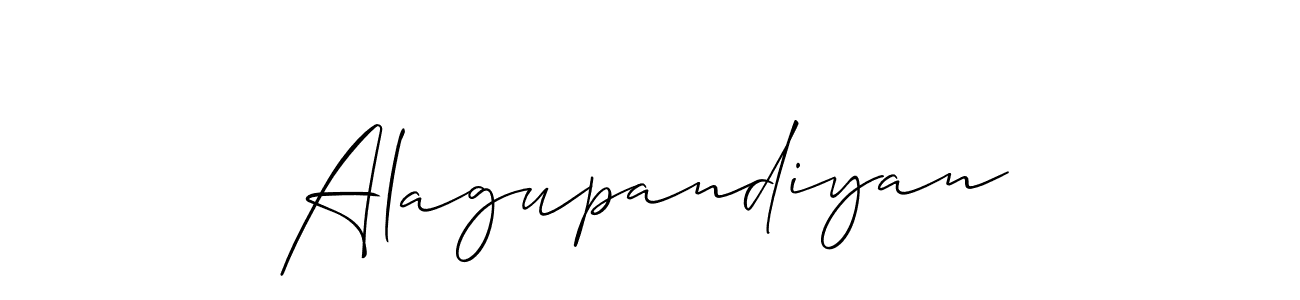 Make a beautiful signature design for name Alagupandiyan. With this signature (Allison_Script) style, you can create a handwritten signature for free. Alagupandiyan signature style 2 images and pictures png