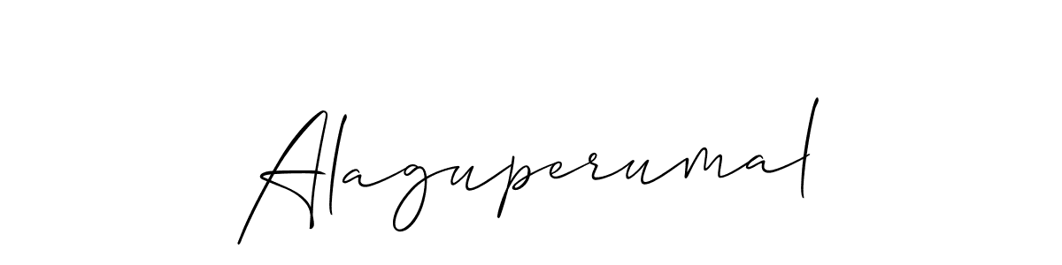 How to make Alaguperumal name signature. Use Allison_Script style for creating short signs online. This is the latest handwritten sign. Alaguperumal signature style 2 images and pictures png