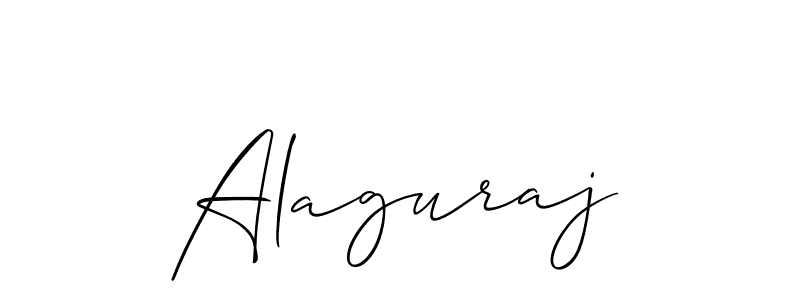 Create a beautiful signature design for name Alaguraj. With this signature (Allison_Script) fonts, you can make a handwritten signature for free. Alaguraj signature style 2 images and pictures png