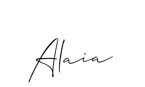 Make a beautiful signature design for name Alaia. Use this online signature maker to create a handwritten signature for free. Alaia signature style 2 images and pictures png