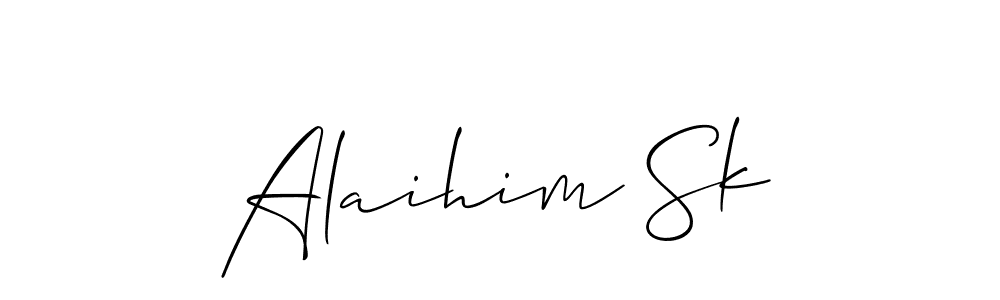 Here are the top 10 professional signature styles for the name Alaihim Sk. These are the best autograph styles you can use for your name. Alaihim Sk signature style 2 images and pictures png