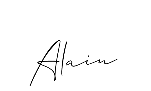 It looks lik you need a new signature style for name Alain. Design unique handwritten (Allison_Script) signature with our free signature maker in just a few clicks. Alain signature style 2 images and pictures png