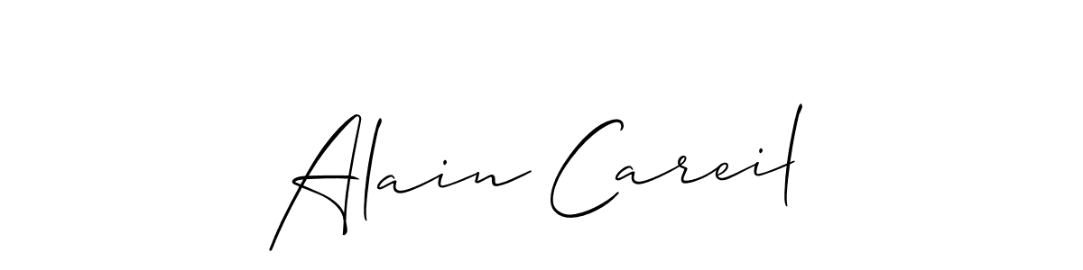 Use a signature maker to create a handwritten signature online. With this signature software, you can design (Allison_Script) your own signature for name Alain Careil. Alain Careil signature style 2 images and pictures png