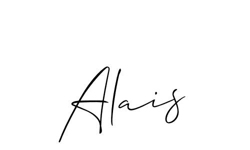 It looks lik you need a new signature style for name Alais. Design unique handwritten (Allison_Script) signature with our free signature maker in just a few clicks. Alais signature style 2 images and pictures png