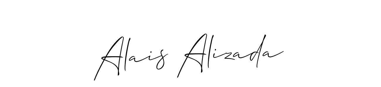 Alais Alizada stylish signature style. Best Handwritten Sign (Allison_Script) for my name. Handwritten Signature Collection Ideas for my name Alais Alizada. Alais Alizada signature style 2 images and pictures png