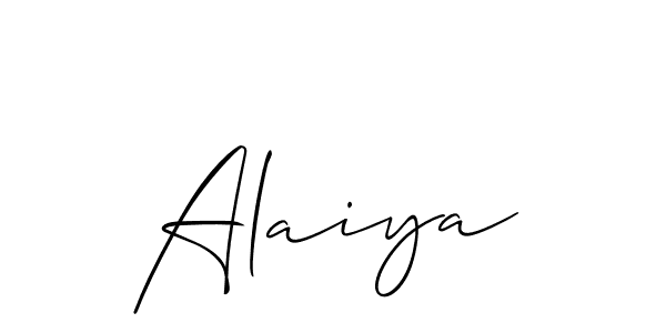 Similarly Allison_Script is the best handwritten signature design. Signature creator online .You can use it as an online autograph creator for name Alaiya. Alaiya signature style 2 images and pictures png