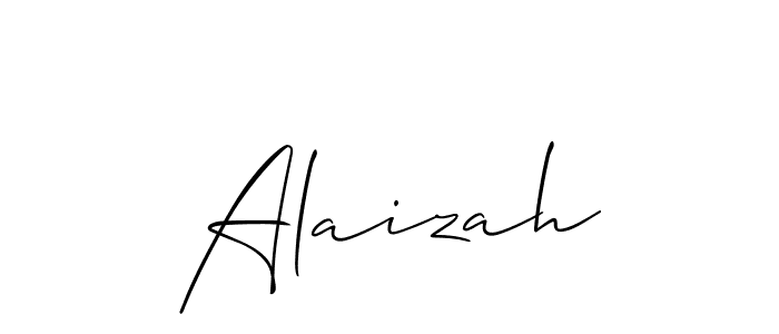 Also we have Alaizah name is the best signature style. Create professional handwritten signature collection using Allison_Script autograph style. Alaizah signature style 2 images and pictures png