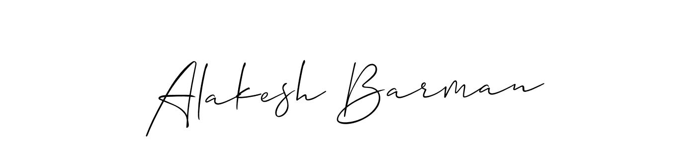 How to make Alakesh Barman name signature. Use Allison_Script style for creating short signs online. This is the latest handwritten sign. Alakesh Barman signature style 2 images and pictures png