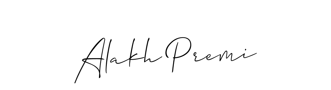 Make a beautiful signature design for name Alakh Premi. Use this online signature maker to create a handwritten signature for free. Alakh Premi signature style 2 images and pictures png