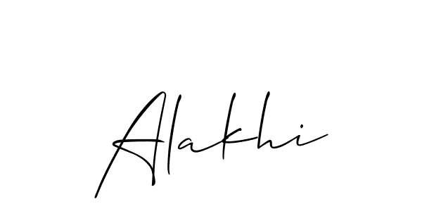 You should practise on your own different ways (Allison_Script) to write your name (Alakhi) in signature. don't let someone else do it for you. Alakhi signature style 2 images and pictures png