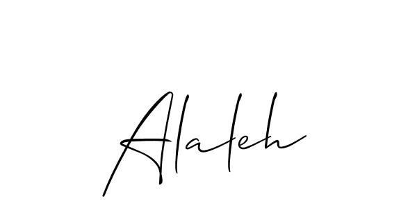 Best and Professional Signature Style for Alaleh. Allison_Script Best Signature Style Collection. Alaleh signature style 2 images and pictures png