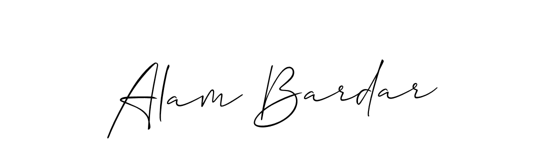 How to make Alam Bardar signature? Allison_Script is a professional autograph style. Create handwritten signature for Alam Bardar name. Alam Bardar signature style 2 images and pictures png