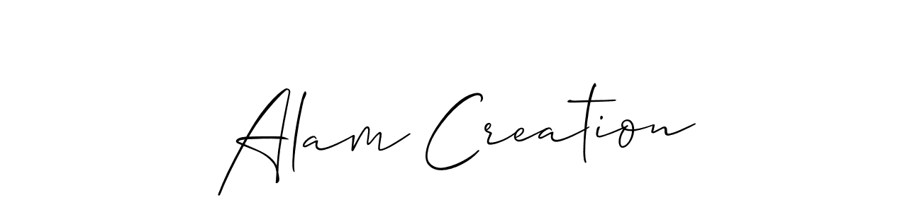You can use this online signature creator to create a handwritten signature for the name Alam Creation. This is the best online autograph maker. Alam Creation signature style 2 images and pictures png