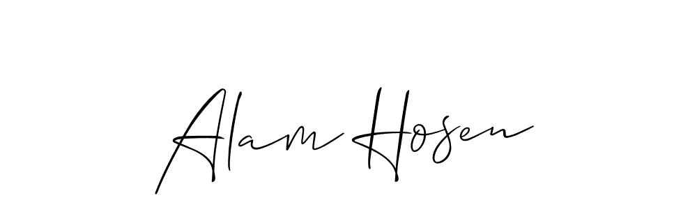 How to Draw Alam Hosen signature style? Allison_Script is a latest design signature styles for name Alam Hosen. Alam Hosen signature style 2 images and pictures png