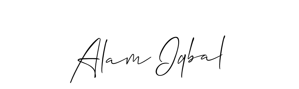 Also we have Alam Iqbal name is the best signature style. Create professional handwritten signature collection using Allison_Script autograph style. Alam Iqbal signature style 2 images and pictures png