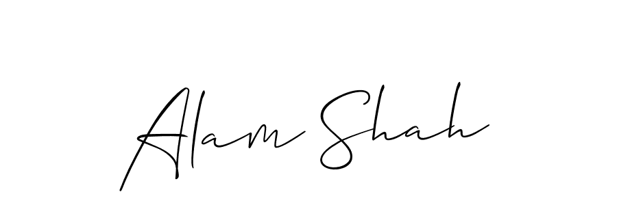 Design your own signature with our free online signature maker. With this signature software, you can create a handwritten (Allison_Script) signature for name Alam Shah. Alam Shah signature style 2 images and pictures png