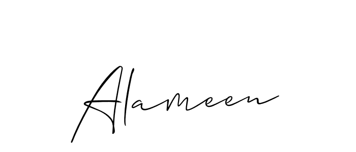 Also we have Alameen name is the best signature style. Create professional handwritten signature collection using Allison_Script autograph style. Alameen signature style 2 images and pictures png