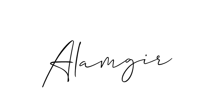 if you are searching for the best signature style for your name Alamgir. so please give up your signature search. here we have designed multiple signature styles  using Allison_Script. Alamgir signature style 2 images and pictures png