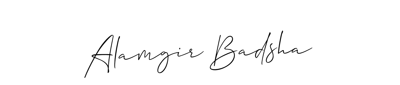 Use a signature maker to create a handwritten signature online. With this signature software, you can design (Allison_Script) your own signature for name Alamgir Badsha. Alamgir Badsha signature style 2 images and pictures png