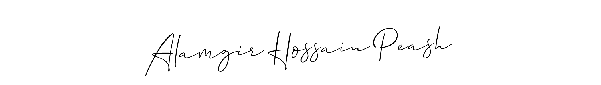 Use a signature maker to create a handwritten signature online. With this signature software, you can design (Allison_Script) your own signature for name Alamgir Hossain Peash. Alamgir Hossain Peash signature style 2 images and pictures png