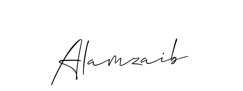 Alamzaib stylish signature style. Best Handwritten Sign (Allison_Script) for my name. Handwritten Signature Collection Ideas for my name Alamzaib. Alamzaib signature style 2 images and pictures png