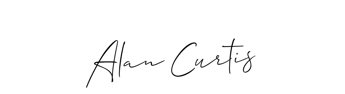 Alan Curtis stylish signature style. Best Handwritten Sign (Allison_Script) for my name. Handwritten Signature Collection Ideas for my name Alan Curtis. Alan Curtis signature style 2 images and pictures png