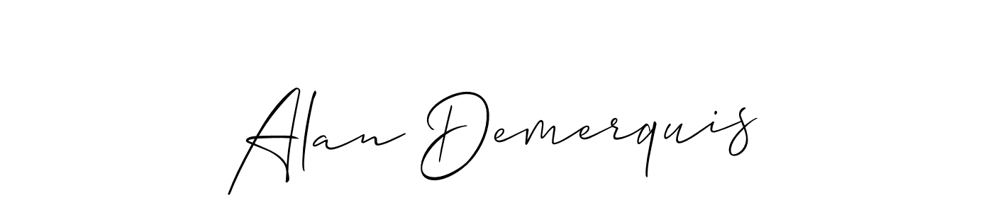 You can use this online signature creator to create a handwritten signature for the name Alan Demerquis. This is the best online autograph maker. Alan Demerquis signature style 2 images and pictures png