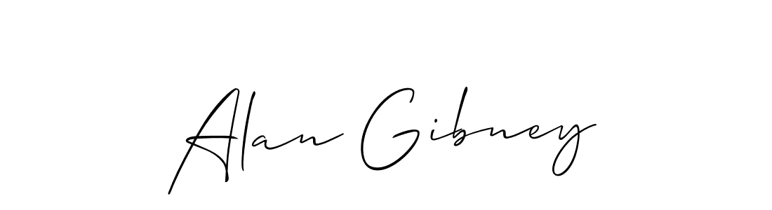 Best and Professional Signature Style for Alan Gibney. Allison_Script Best Signature Style Collection. Alan Gibney signature style 2 images and pictures png