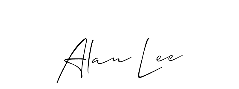Also You can easily find your signature by using the search form. We will create Alan Lee name handwritten signature images for you free of cost using Allison_Script sign style. Alan Lee signature style 2 images and pictures png