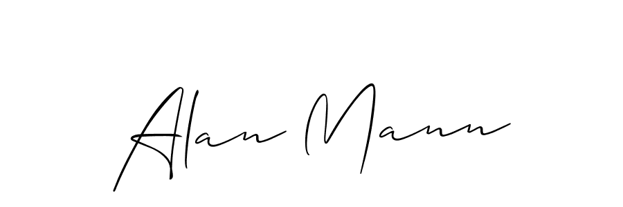 How to make Alan Mann signature? Allison_Script is a professional autograph style. Create handwritten signature for Alan Mann name. Alan Mann signature style 2 images and pictures png