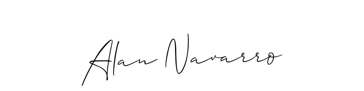 The best way (Allison_Script) to make a short signature is to pick only two or three words in your name. The name Alan Navarro include a total of six letters. For converting this name. Alan Navarro signature style 2 images and pictures png