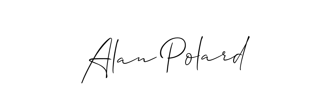 Make a short Alan Polard signature style. Manage your documents anywhere anytime using Allison_Script. Create and add eSignatures, submit forms, share and send files easily. Alan Polard signature style 2 images and pictures png