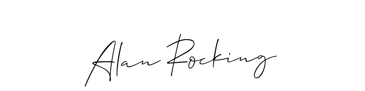 Also we have Alan Rocking name is the best signature style. Create professional handwritten signature collection using Allison_Script autograph style. Alan Rocking signature style 2 images and pictures png