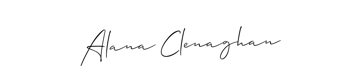 How to make Alana Clenaghan signature? Allison_Script is a professional autograph style. Create handwritten signature for Alana Clenaghan name. Alana Clenaghan signature style 2 images and pictures png