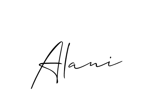 Make a short Alani signature style. Manage your documents anywhere anytime using Allison_Script. Create and add eSignatures, submit forms, share and send files easily. Alani signature style 2 images and pictures png