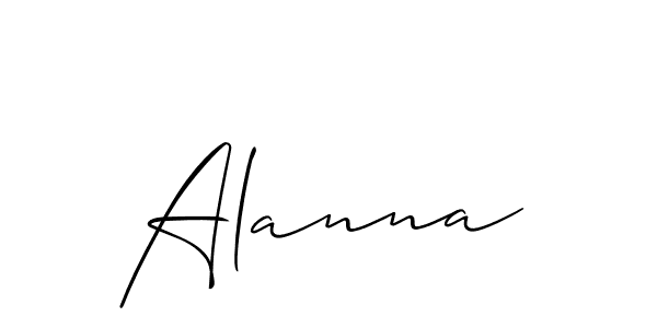 Allison_Script is a professional signature style that is perfect for those who want to add a touch of class to their signature. It is also a great choice for those who want to make their signature more unique. Get Alanna name to fancy signature for free. Alanna signature style 2 images and pictures png