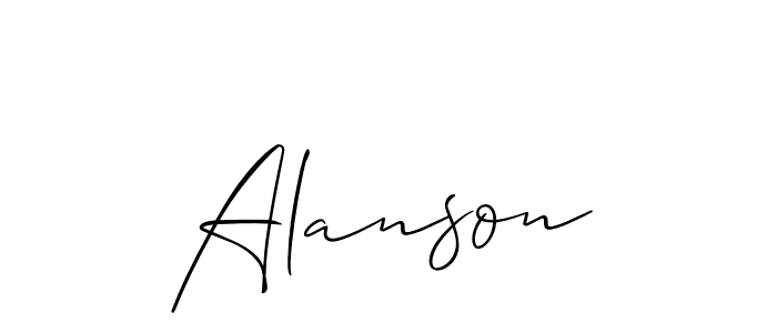 It looks lik you need a new signature style for name Alanson. Design unique handwritten (Allison_Script) signature with our free signature maker in just a few clicks. Alanson signature style 2 images and pictures png